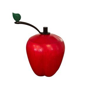 Kamenstein vintage wooden apple-shaped pepper mill